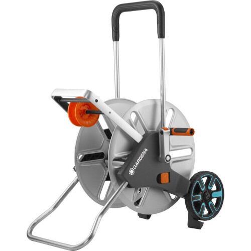 GARDENA CleverRoll L Easy Metal Slangwagen - Maximaal 100 Meter - Verstelbare Handgreep