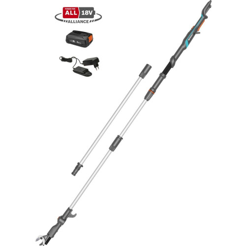 GARDENA HighCut 360/18V P4A - Takkenschaar - Tot 5 m hoogte - Incl. accu en snellader