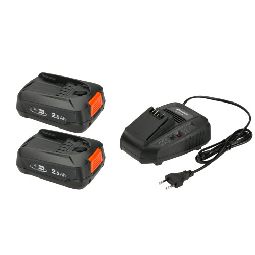 Gardena P4A QC 18V - Accu 2,5 Ah (2x) + oplader