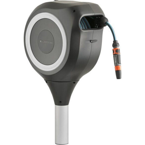 GARDENA RollUp M - Tuinslangbox 20 m - 360 graden draaibaar - Wit