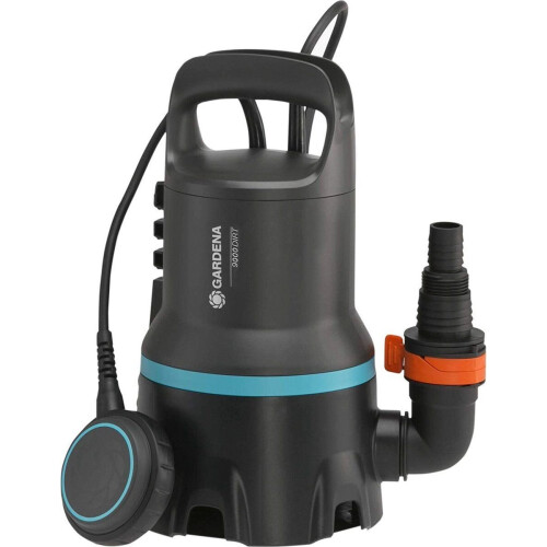 GARDENA Vuilwaterpomp 9000 - Dompelpomp 300 W - Aquasensor - RVS Zwart