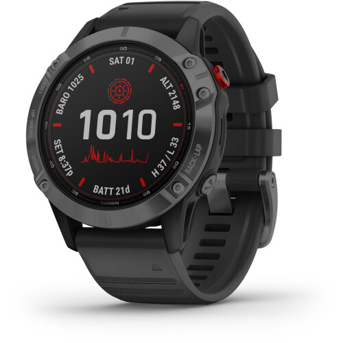 Garmin fēnix 6 Pro Solar - Smartwatch - Hartslagsensor Oximeter - Grijs