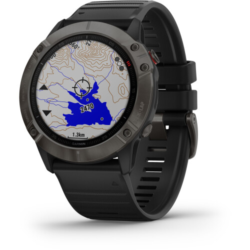 Garmin fēnix 6X Sapphire - Smartwatch - Saffierglas - Zwart Tweedehands