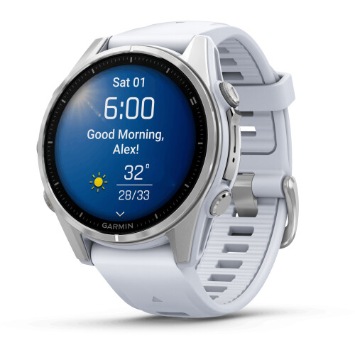 Garmin fēnix 8 - Smartwatch - 1,4" AMOLED-scherm RVS body - Zilver