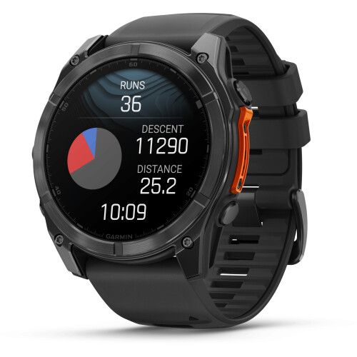 Garmin fēnix 8 - Smartwatch - 1,4"AMOLED-scherm RVS body - Grijs