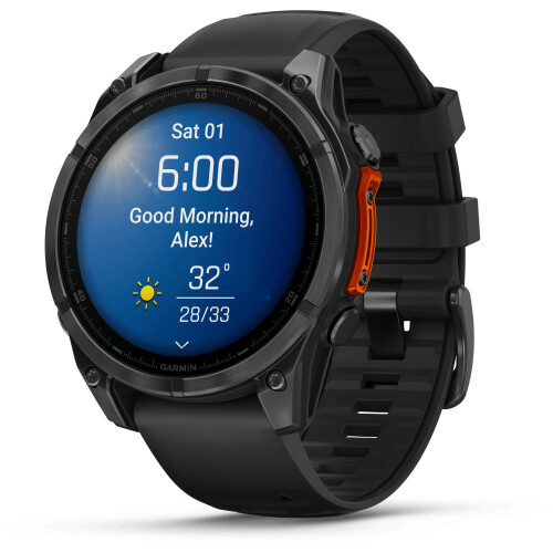 Garmin fēnix 8 - Smartwatch - 1,4"AMOLED-scherm RVS body - Grijs Tweedehands