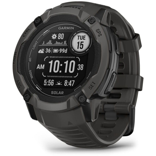 Garmin Instinct 2X Solar - Smartwatch - Opladen met zonne-energie - Grafiet Tweedehands