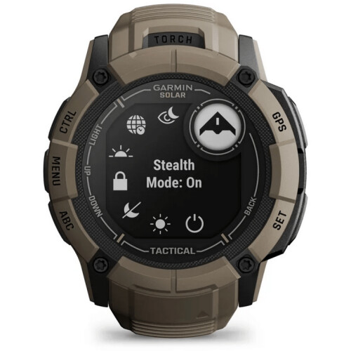 Garmin Instinct 2X Solar - Smartwatch - Opladen met zonne-energie - Tactical Edition Brons