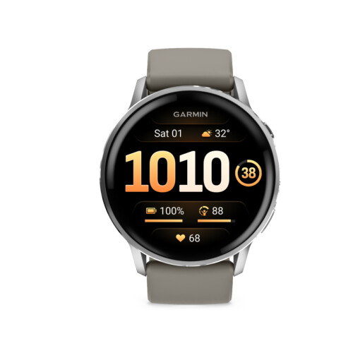 Garmin Venu 4 45mm Zilver/Grijs Smartwatch Grijs