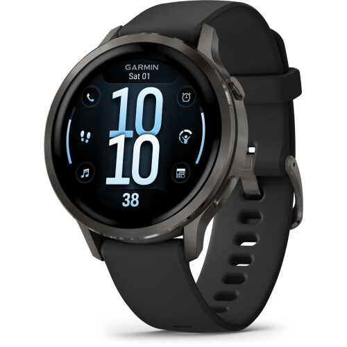 Garmin Venu 4 - Multisport smartwatch - 41 mm - AMOLED - GPS - Tot 10 dagen batterijduur - Slate Grijs/Zwart