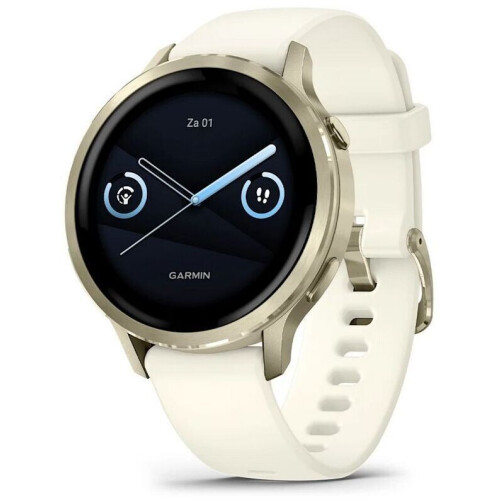 Garmin Venu 4 - Smartwatch - GPS AMOLED 41mm - Goud (Wit) Tweedehands