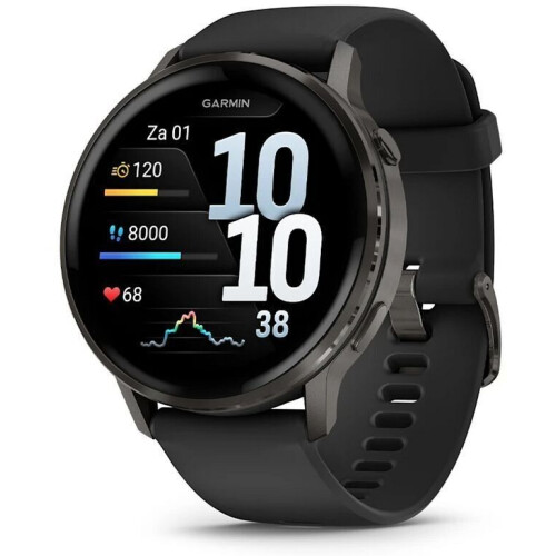 Garmin Venu 4 - Smartwatch - 45 mm AMOLED-display - Zwart Tweedehands