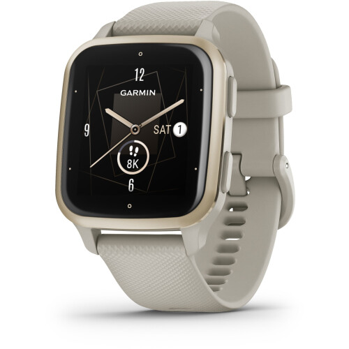 Garmin Venu Sq 2 Music - Health smartwatch - Hartslagmeting - Rosé Goud (Grijs)