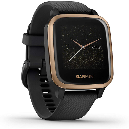 Garmin Venu Sq Music Edition - Smartwatch - Hartslagmonitoring Muziek - Blauw Tweedehands