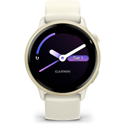 Garmin Vívoactive 6 - Smartwatch - AMOLED-display Body Battery - Goud (Wit) Tweedehands