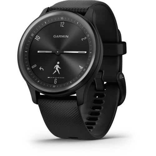 Garmin Vivomove Sport - Hybride smartwatch - 24/7 gezondheidsmonitoring - Zwart Tweedehands