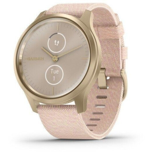 Garmin vívomove Style - Smartwatch - 24/7 gezondheidsmonitoring - Light Gold/Dust Rose Tweedehands