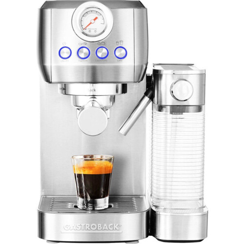 Gastroback Piccolo Pro M - Handmatig Espressomachine 1,3 l - 20 bar - Zwart/Roestvrijstaal Tweedehands