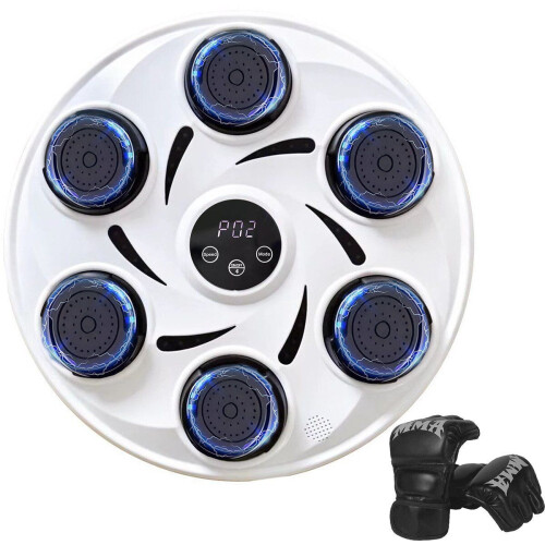 Gatson Premium Boxing Machine - Boksmachine met Muziek - Inclusief Bokshandschoenen - Anti-Impact Technologie - 48x48 cm Tweedehands