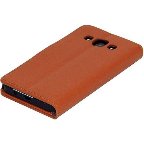 Gecko Covers Samsung Galaxy A5 - Wallet cover - Rubberen case met pasjesruimte - Bruin Tweedehands