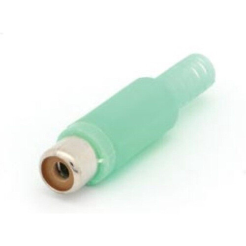 Generic Vrouwelijke RCA Plug - Soldeeraansluitingen - Groen