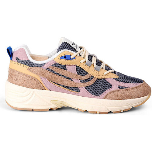 Genesis dames vegan Sneakers G 99 Multi Beige Roze Grijs Tweedehands
