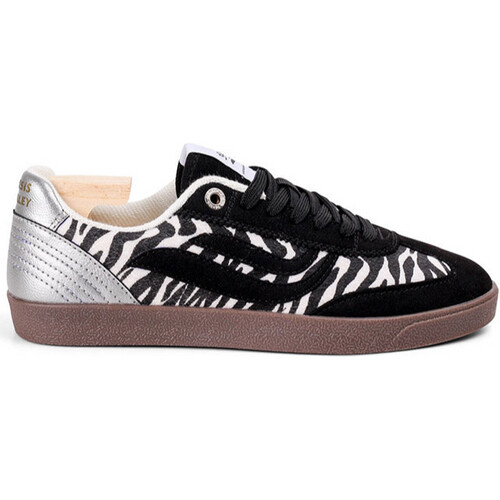 Genesis dames vegan Sneakers G-Volley Animal Print Zwart Zebra Zilver Tweedehands
