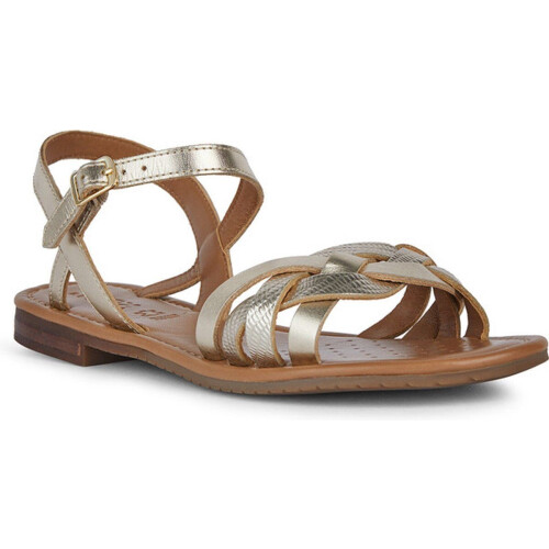 GEOX D SOZY S B Sandalen - Platte sandalen - Ademend - LT GOLD (2024) - Maat 38 Tweedehands