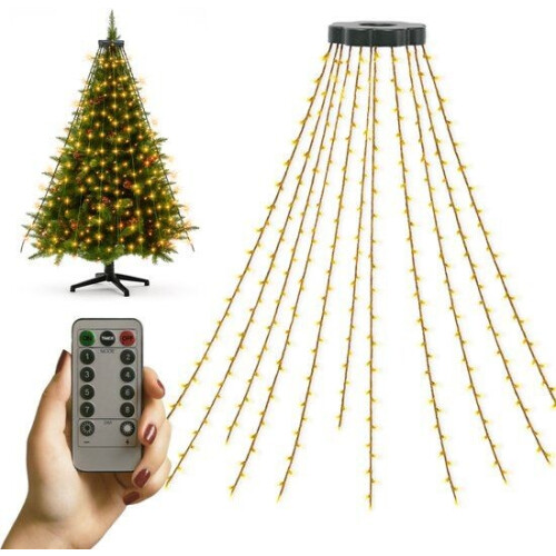 Giftmas LED Kerstboomverlichting Ring - Lichtslinger - 280 LED lampjes - Warm wit licht Tweedehands