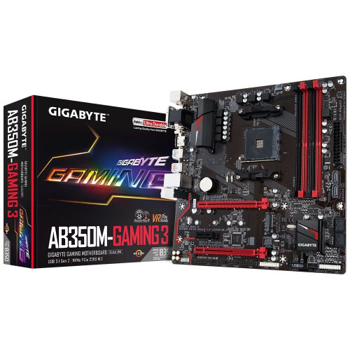 Gigabyte GA-AB350M-Gaming 3 - Socket AM4 - AMD B350 micro ATX