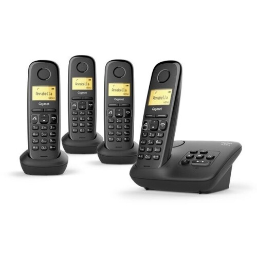 Gigaset A270A - DECT-telefoon - 4 handsets - Antwoordapparaat (4 handsets)