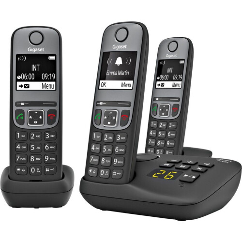 Gigaset A705A - DECT-telefoon - Antwoordapparaat 20 min - Zwart