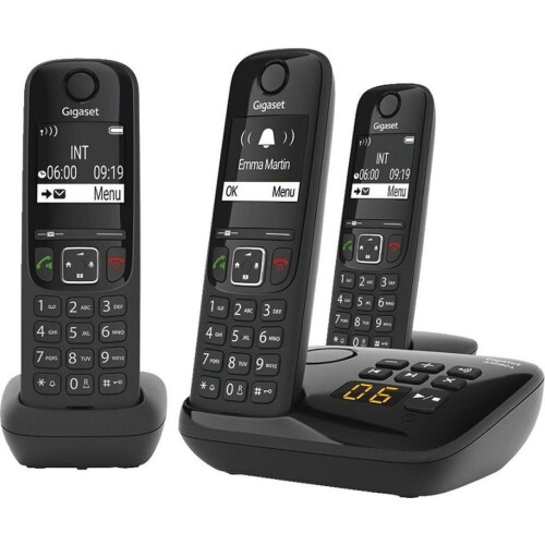 Gigaset AS690AR - DECT telefoon - 3 stuks - zwart