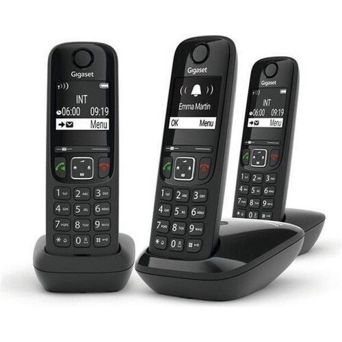 Gigaset AS690R - Trio DECT telefoon - Blacklist functie - Zwart