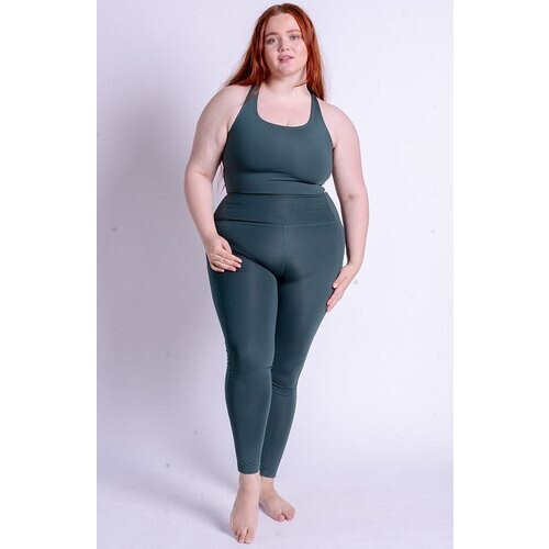 Girlfriend Collective dames vegan Legging High Rise Mosgroen Tweedehands