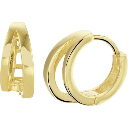 Glams - Klapoorringen - Geelgoud op 925 zilver - 12.5x5.5mm Tweedehands