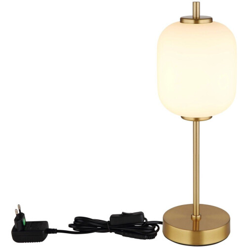 Globo EWALD - Tafellamp - Ø 14cm - Brons - Glas - LED - 15217T
