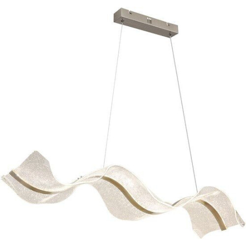 Globo - hanglamp - Saque - nikkel - metaal - grote eettafellamp - LED - 68294H Tweedehands