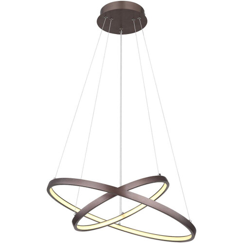 Globo Ralph - hanglamp - LED -Ø 51cm - bruin - 67192-42BR