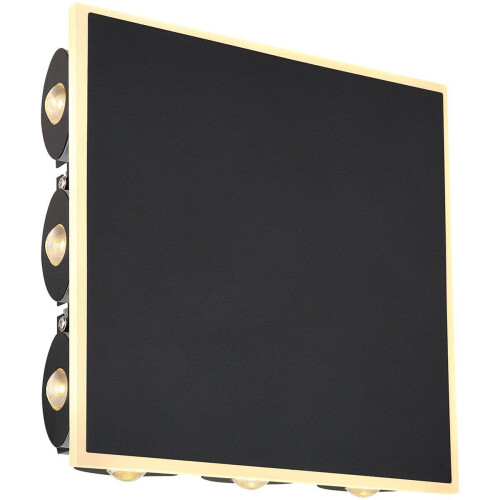 Globo Saidy - wandlamp - LED - zwart - 22 cm