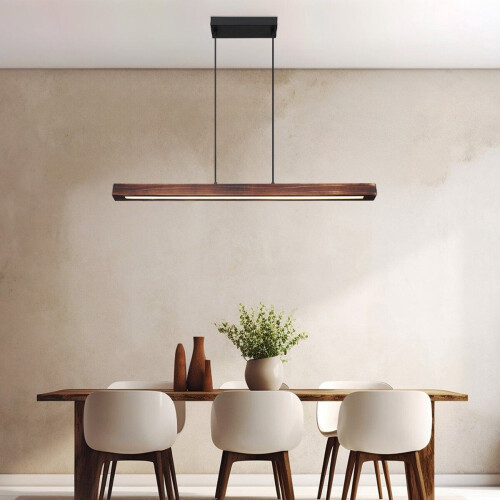 Globo Tibeon - hanglamp - LED - dimbaar - naturel - 15536H