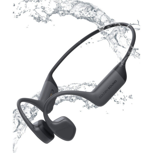 Golden Sound Bone Conduction - Draadloze koptelefoon - Waterproof - Zwart Tweedehands