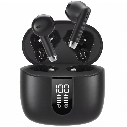 Golden Sound Classic Pro - Draadloze oordopjes - 30 uur batterijduur - Bluetooth 5.3 - Noise Cancelling - Zwart