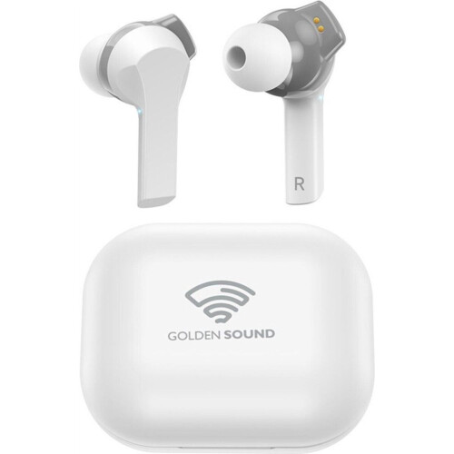 Golden Sound Sport - Draadloze oordopjes - Bluetooth 5.1 - Passieve Noise Cancelling - Wit