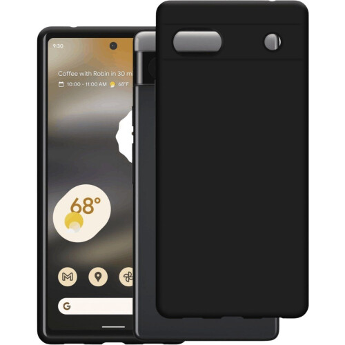 Google Pixel 6a - Back Cover - TPU met anti-slip - Zwart
