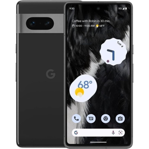 Google Pixel 7 - Zwart - 128 GB - Fysieke simkaart + eSIM