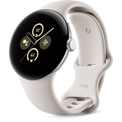Google Pixel Watch 2 - Smartwatch - LTE Bellen zonder telefoon - Zilver (Beige)