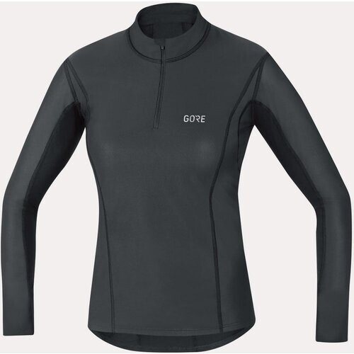 Gore Wear M GWS BL Thermo Turtleneck Shirt Dames Zwart Tweedehands