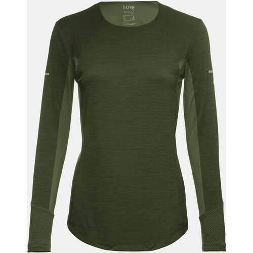 Gore Wear Shirt Ls Vivid Ls Shirt Dames Donkerkaki Tweedehands