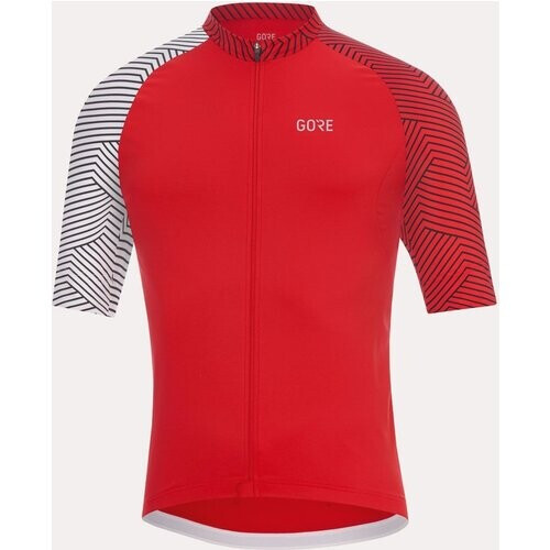Gore Wear T-Shirt Ss C5 Jersey Rood/Wit Tweedehands
